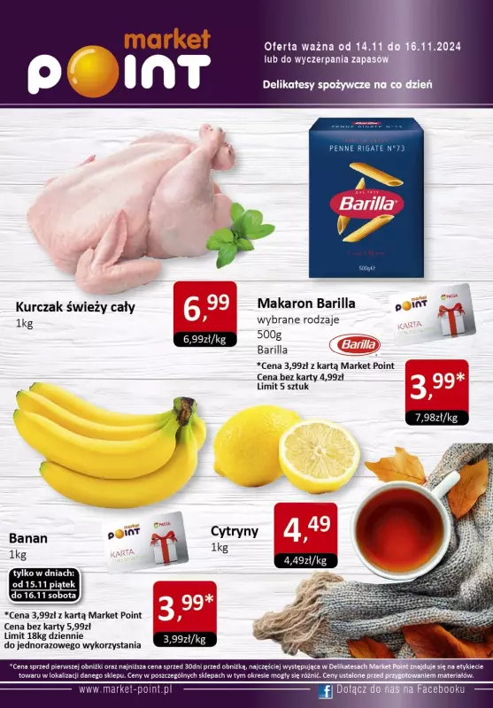 Market Point - gazetka promocyjna Oferta weekendowa od czwartku 14.11 do soboty 16.11