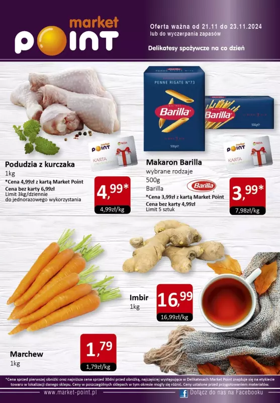 Market Point - gazetka promocyjna Oferta weekendowa od czwartku 21.11 do soboty 23.11