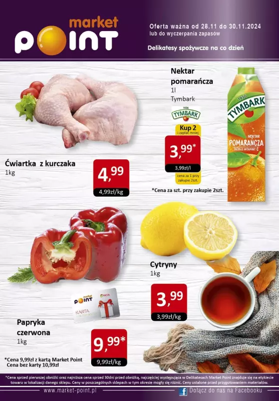 Market Point - gazetka promocyjna Oferta weekendowa od czwartku 28.11 do soboty 30.11