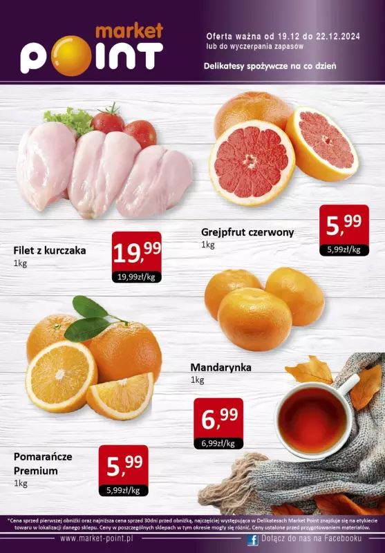 Market Point - gazetka promocyjna Promocje weekendowe od czwartku 19.12 do niedzieli 22.12