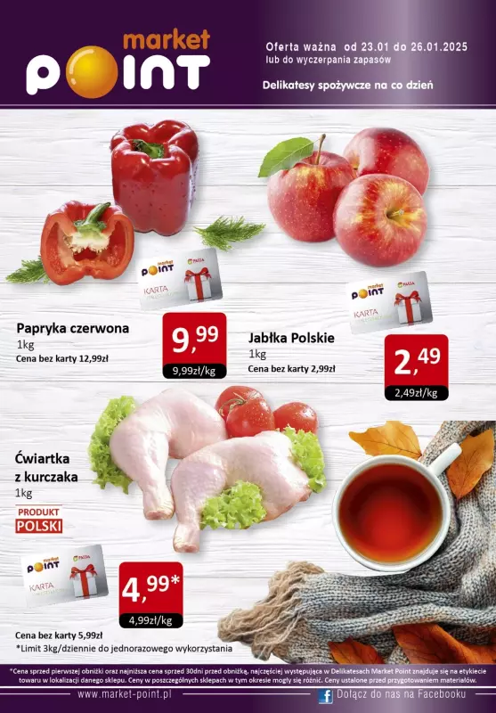 Market Point - gazetka promocyjna Promocje weekendowe od czwartku 23.01 do niedzieli 26.01