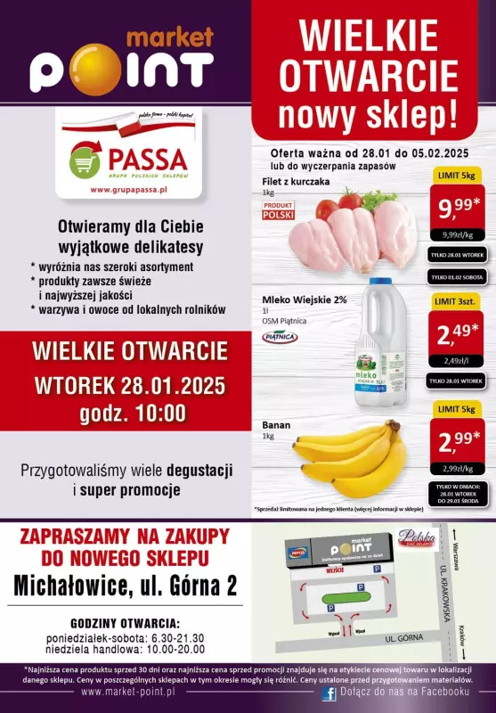 Market Point - gazetka promocyjna Wielkie otwarcie Michałowice ul. Górna 2  