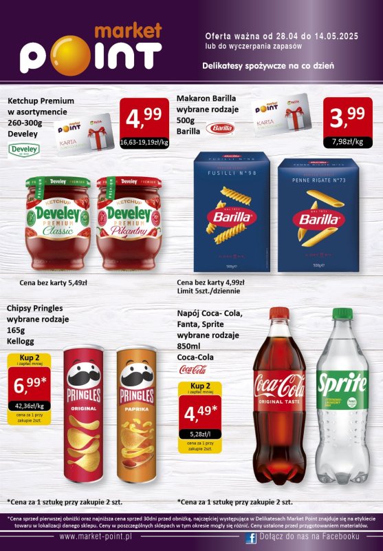 Market Point - gazetka promocyjna Gazetka od poniedziałku 28.04 do środy 14.05