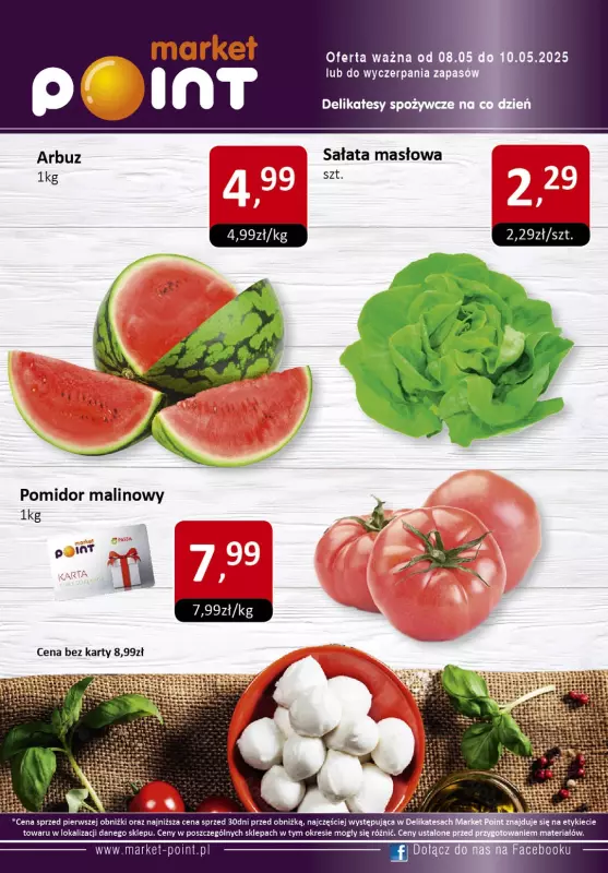 Market Point - gazetka promocyjna Gazetka weekendowa od czwartku 08.05 do soboty 10.05
