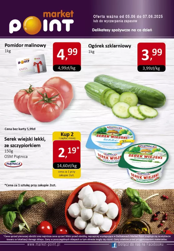 Market Point - gazetka promocyjna Ulotka weekendowa od czwartku 05.06 do soboty 07.06