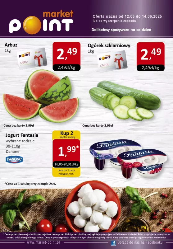 Market Point - gazetka promocyjna Promocje weekendowe od czwartku 12.06 do soboty 14.06