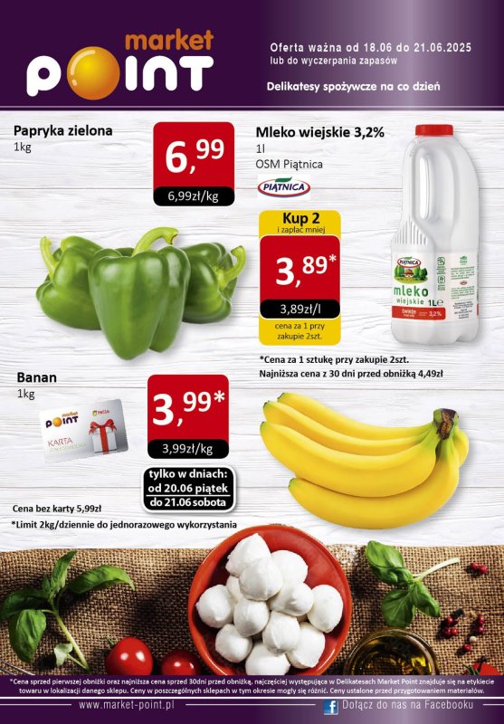 Market Point - gazetka promocyjna Promocje weekendowe od środy 18.06 do soboty 21.06