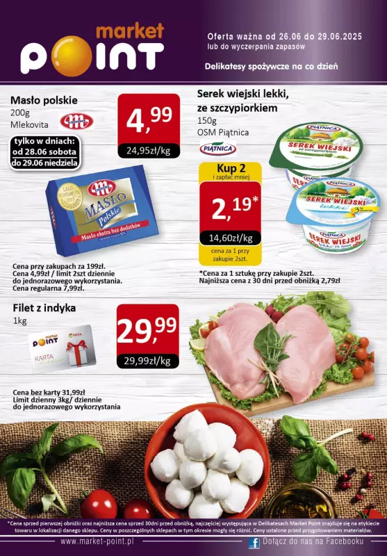Market Point - gazetka promocyjna Ulotka weekendowa od czwartku 26.06 do niedzieli 29.06