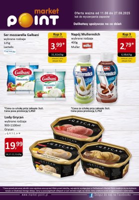 Market Point - gazetka promocyjna Gazetka od poniedziałku 11.08 do środy 27.08