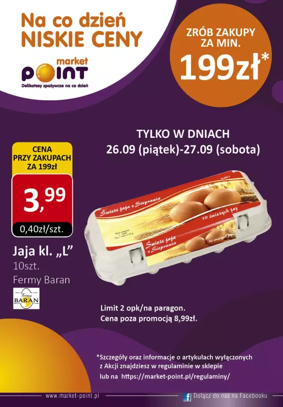 Market Point - gazetka promocyjna Ulotka weekendowa od czwartku 25.09 do soboty 27.09 - strona 2