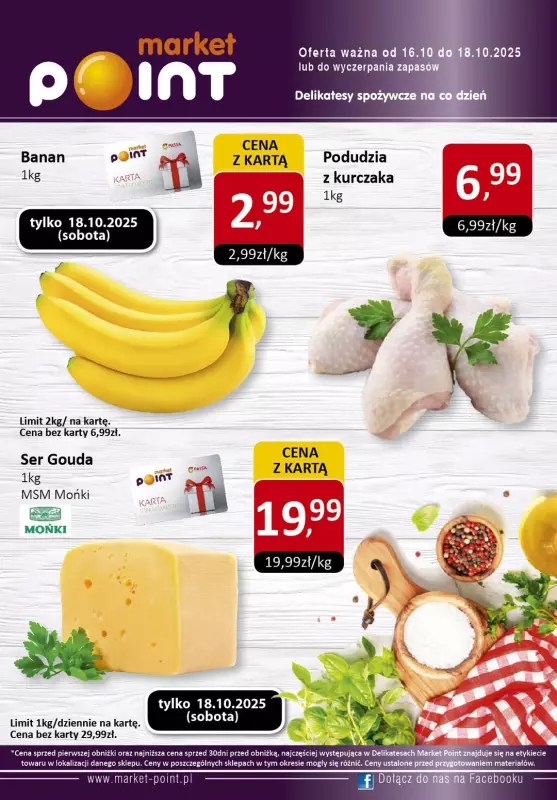 Market Point - gazetka promocyjna Gazetka od czwartku 16.10 do soboty 18.10