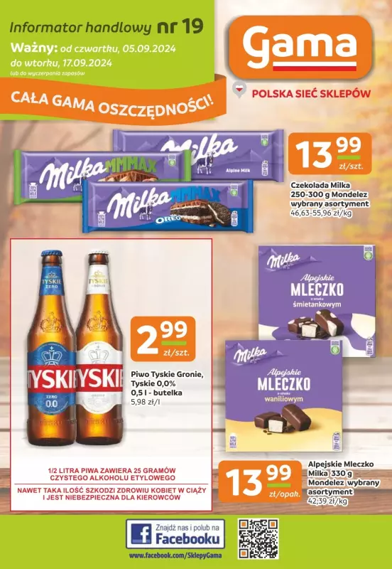 Gama - gazetka promocyjna Gazetka od czwartku 05.09 do wtorku 17.09