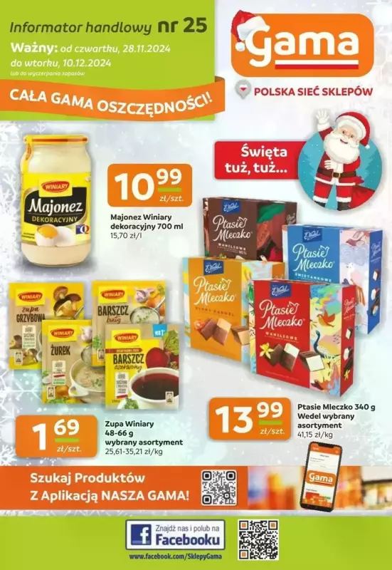 Gama - gazetka promocyjna Gazetka od czwartku 28.11 do wtorku 10.12