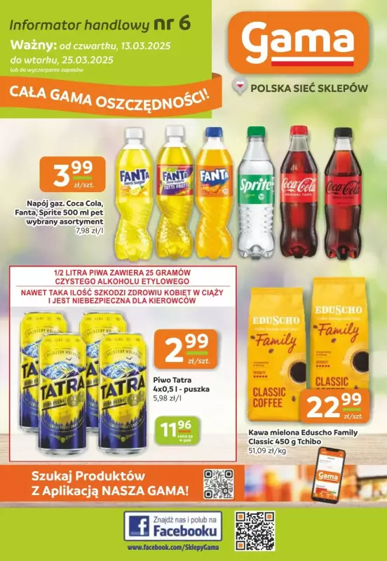 Gama - gazetka promocyjna Gazetka od czwartku 13.03 do wtorku 25.03