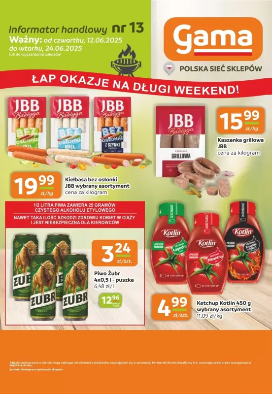 Gama - gazetka promocyjna Gazetka od czwartku 12.06 do wtorku 24.06 - strona 12
