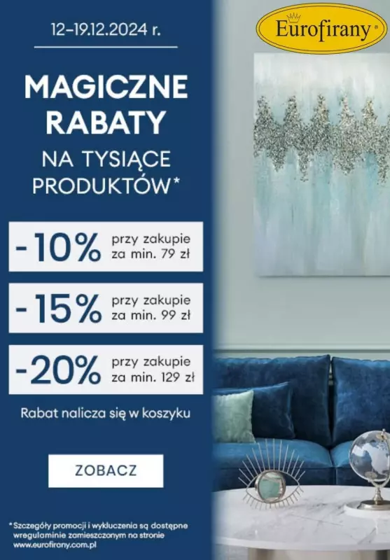 Eurofirany - gazetka promocyjna Magiczne rabaty do -20% na tysiące produktów od czwartku 12.12 do czwartku 19.12