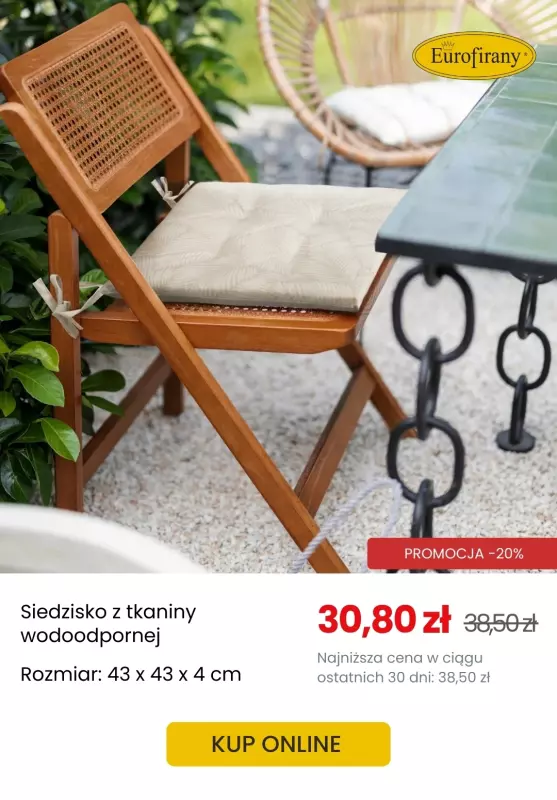 Eurofirany - gazetka promocyjna -20% na wybrane poszewki, siedziska i obrusy ogrodowe od środy 30.04 do środy 14.05 - strona 2