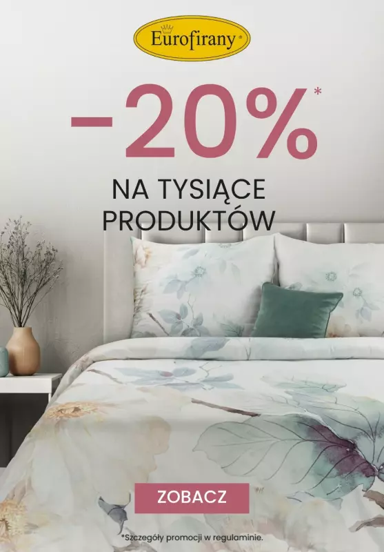 Eurofirany - gazetka promocyjna -20% na tysiące produktów  