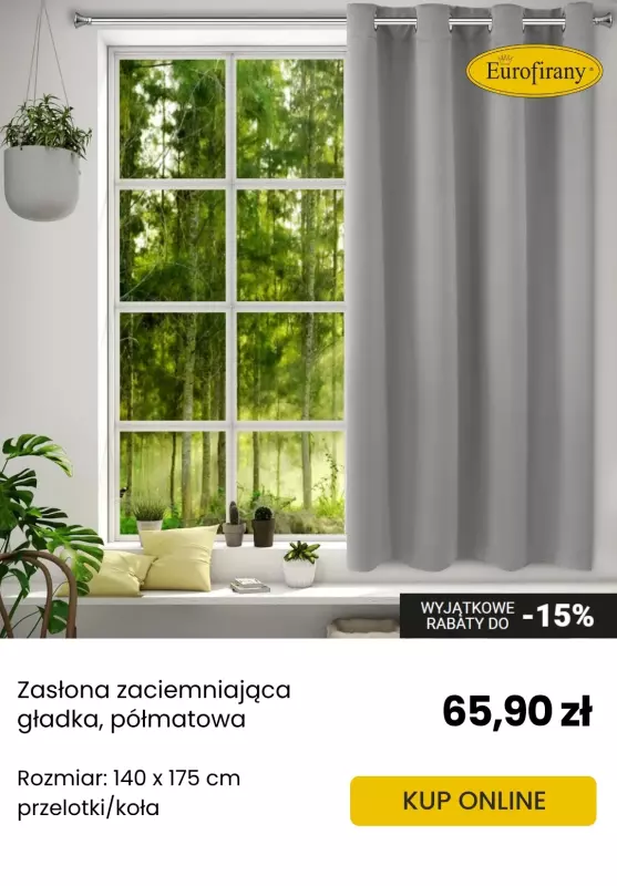 Eurofirany - gazetka promocyjna Zasłony zaciemniające - idealne na upały   - strona 2