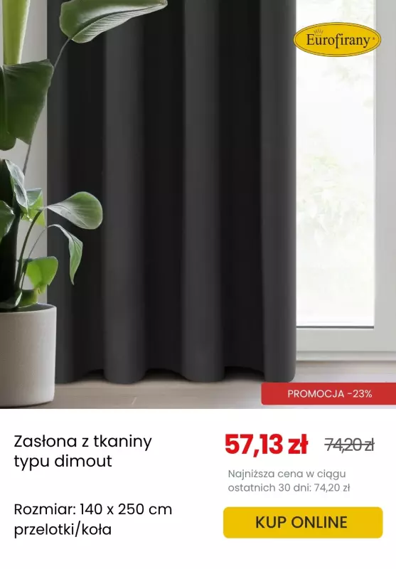 Eurofirany - gazetka promocyjna Zasłony zaciemniające w supercenach!   - strona 2