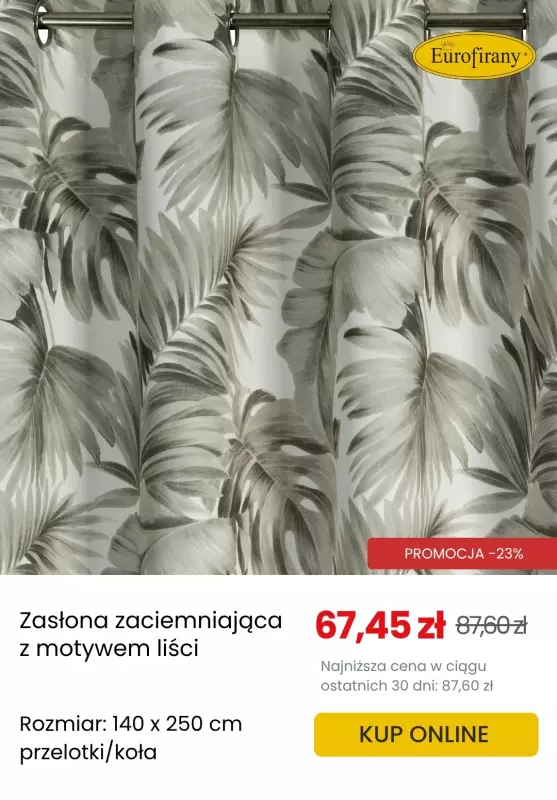 Eurofirany - gazetka promocyjna Zasłony zaciemniające w supercenach!   - strona 3