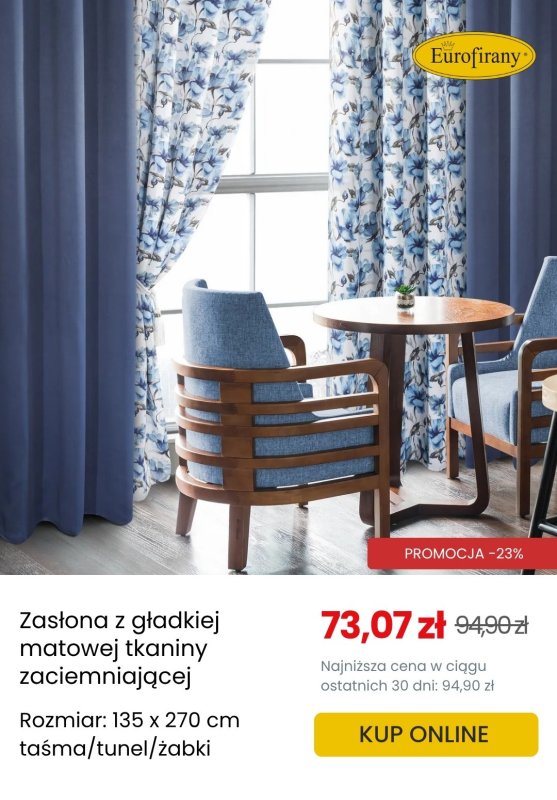 Eurofirany - gazetka promocyjna Zasłony zaciemniające w supercenach! od poniedziałku 30.06  - strona 8