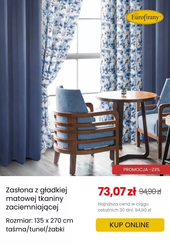 Eurofirany - gazetka promocyjna Zasłony zaciemniające w supercenach! od poniedziałku 30.06  - strona 8