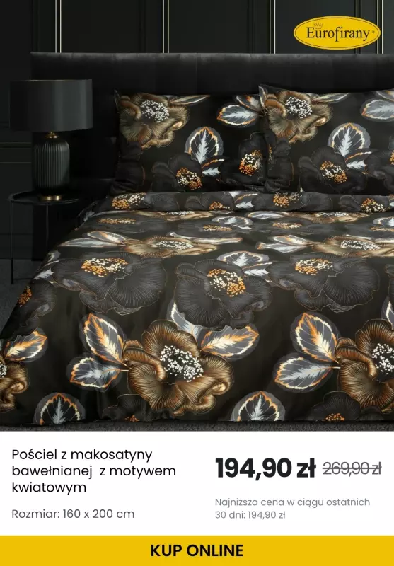 Eurofirany - gazetka promocyjna Outlet – pościel w supercenach od środy 09.07  - strona 9