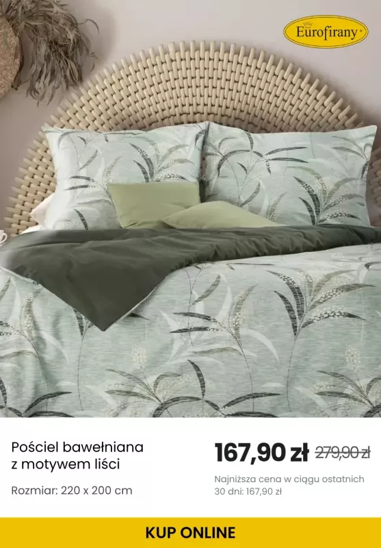 Eurofirany - gazetka promocyjna Outlet – pościel w supercenach od środy 09.07  - strona 7