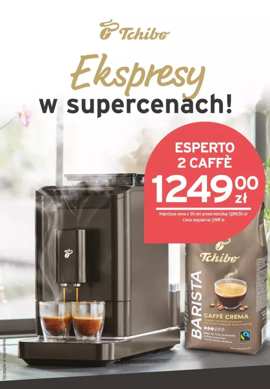 Tchibo - gazetka promocyjna Ekspresy w super cenach w Tchibo! od wtorku 11.06 do poniedziałku 17.06