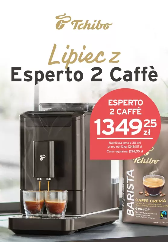 Tchibo - gazetka promocyjna Lipiec z Esperto 2 Caffè! od wtorku 16.07 do poniedziałku 29.07