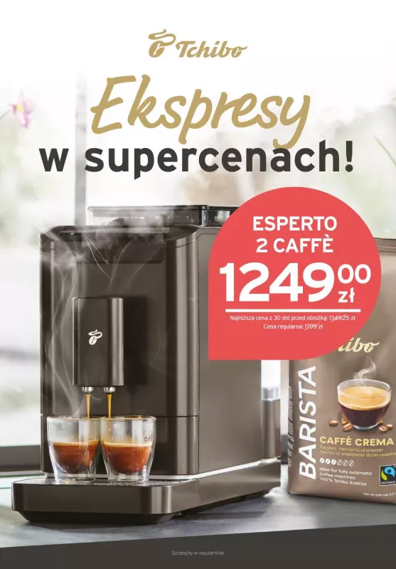 Tchibo - gazetka promocyjna Ekspresy w Supercenach w Tchibo! od wtorku 20.08 do poniedziałku 09.09