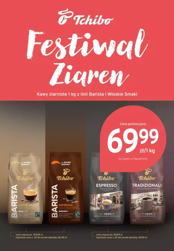 Tchibo - gazetka promocyjna Festiwal Ziaren w Tchibo! od wtorku 20.08 do poniedziałku 26.08