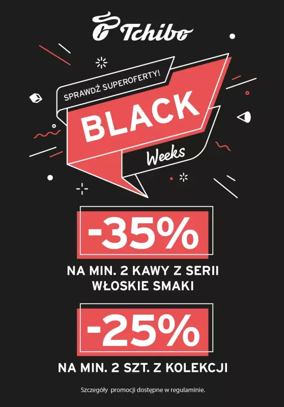 Tchibo - gazetka promocyjna Black Weeks w Tchibo! od wtorku 19.11 do soboty 23.11