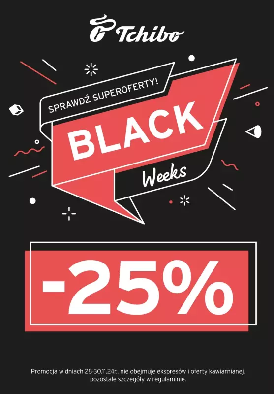 Tchibo - gazetka promocyjna -25%  w Tchibo! od czwartku 28.11 do soboty 30.11