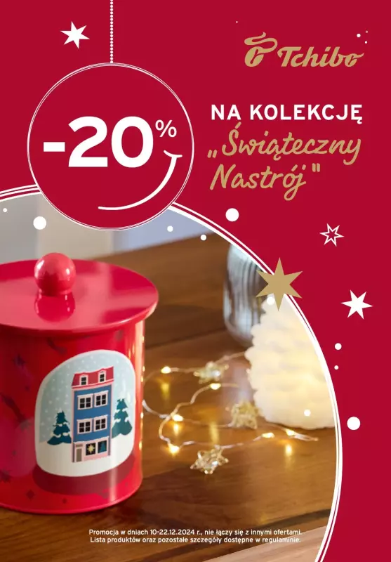 Tchibo - gazetka promocyjna -20% na XMAS w Tchibo! od środy 11.12 do niedzieli 22.12