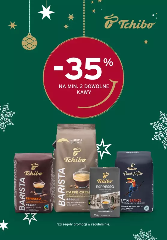 Tchibo - gazetka promocyjna -35% na zakup min. 2 sztuk w Tchibo! od wtorku 17.12 do poniedziałku 23.12