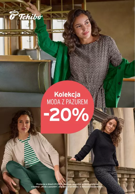 Tchibo - gazetka promocyjna Kolekcja Moda z pazurem z rabatem 20% w Tchibo! od wtorku 25.03 do poniedziałku 31.03