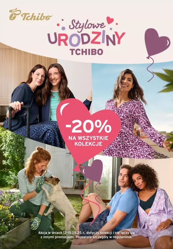 Tchibo - gazetka promocyjna Stylowe urodziny Tchibo od poniedziałku 12.05 do poniedziałku 19.05
