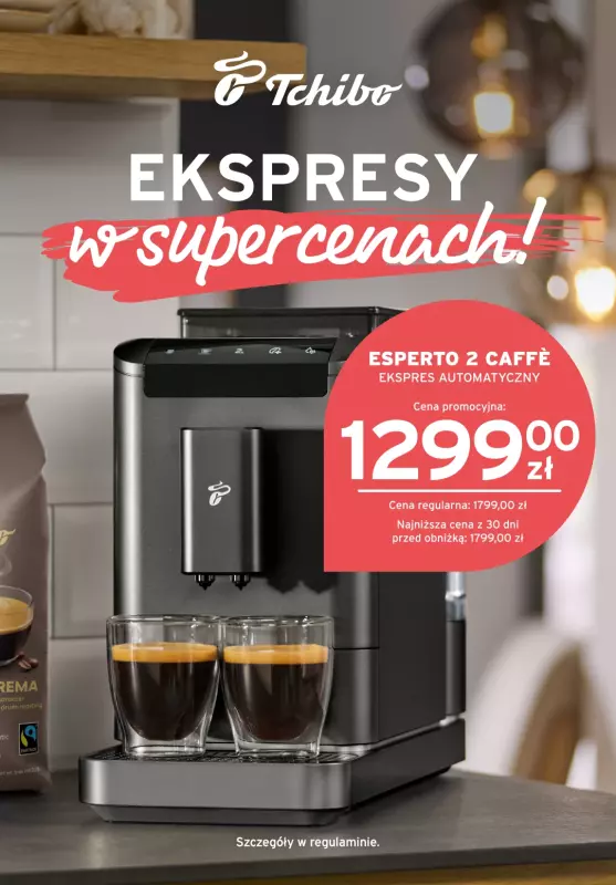 Tchibo - gazetka promocyjna Ekspresy w Supercenach w Tchibo!  