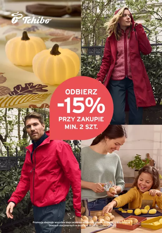 Tchibo - gazetka promocyjna -15% przy zakupie min. 2 szt. w Tchibo  