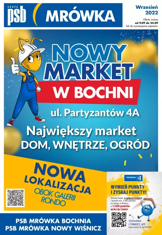 Mrówka Bochnia/Nowy Wiśnicz - gazetka promocyjna Gazetka od piątku 09.09 do soboty 24.09