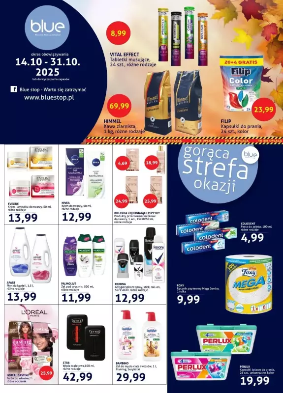 Blue Stop - gazetka promocyjna Gazetka od wtorku 14.10 do piątku 31.10