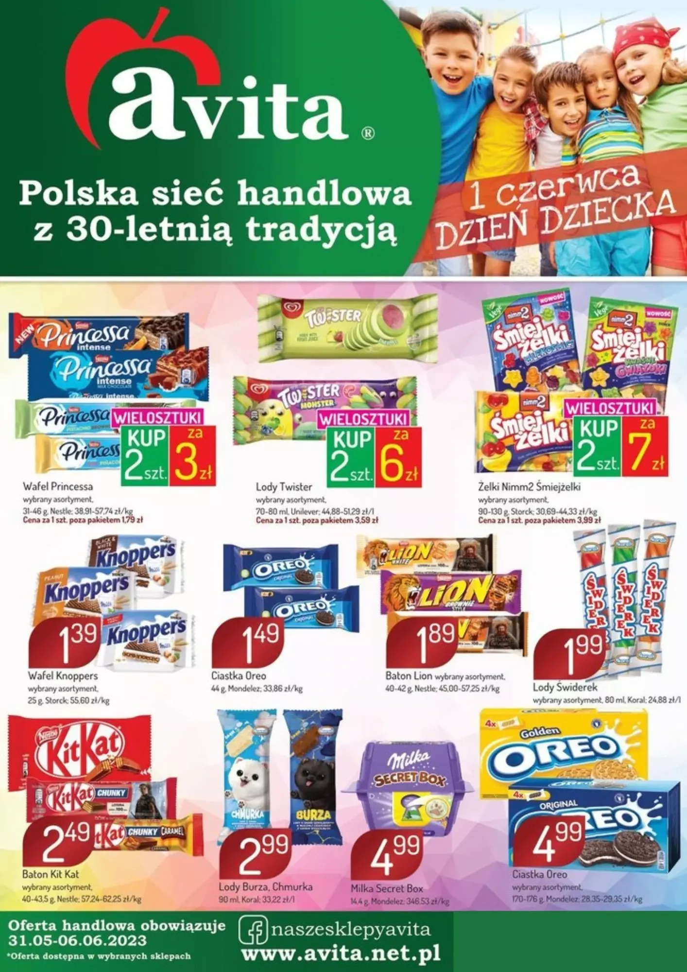 Avita - gazetka promocyjna Gazetka od czwartku 01.06 do wtorku 06.06