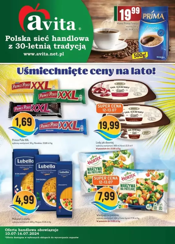 Avita - gazetka promocyjna Gazetka od środy 10.07 do wtorku 16.07