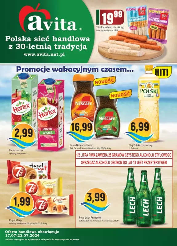 Avita - gazetka promocyjna Gazetka od środy 17.07 do wtorku 23.07