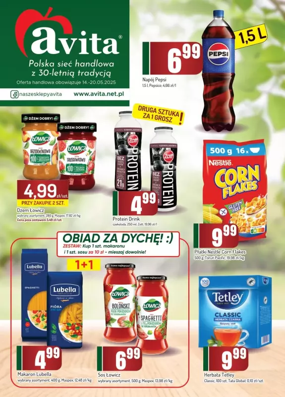 Avita - gazetka promocyjna Gazetka od środy 14.05 do wtorku 20.05