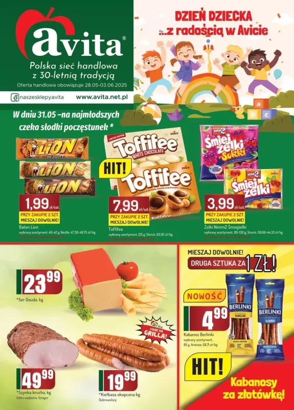 Avita - gazetka promocyjna Gazetka od środy 28.05 do wtorku 03.06