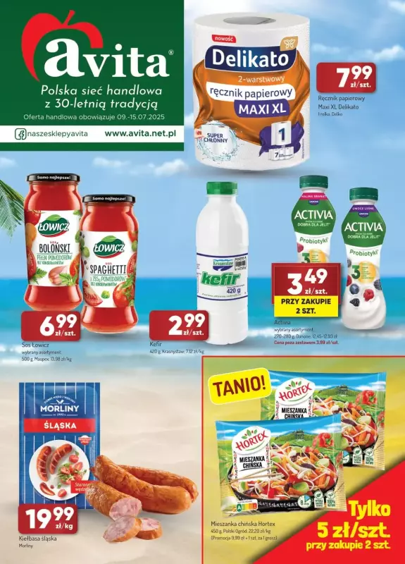 Avita - gazetka promocyjna Gazetka od środy 09.07 do wtorku 15.07
