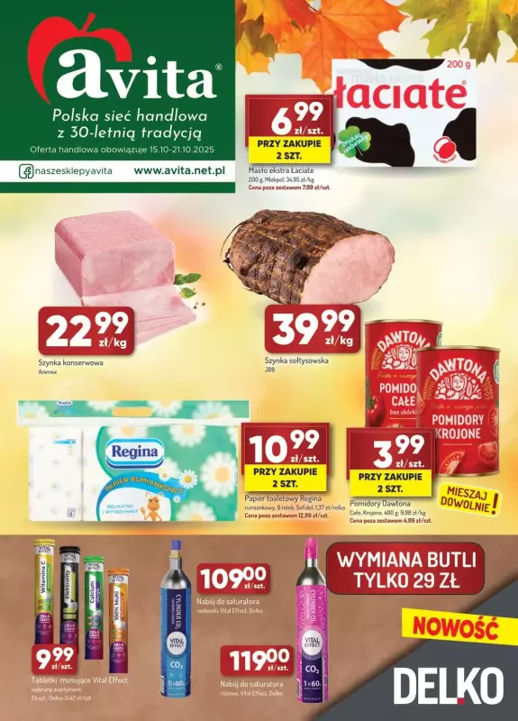 Avita - gazetka promocyjna Gazetka od środy 15.10 do wtorku 21.10